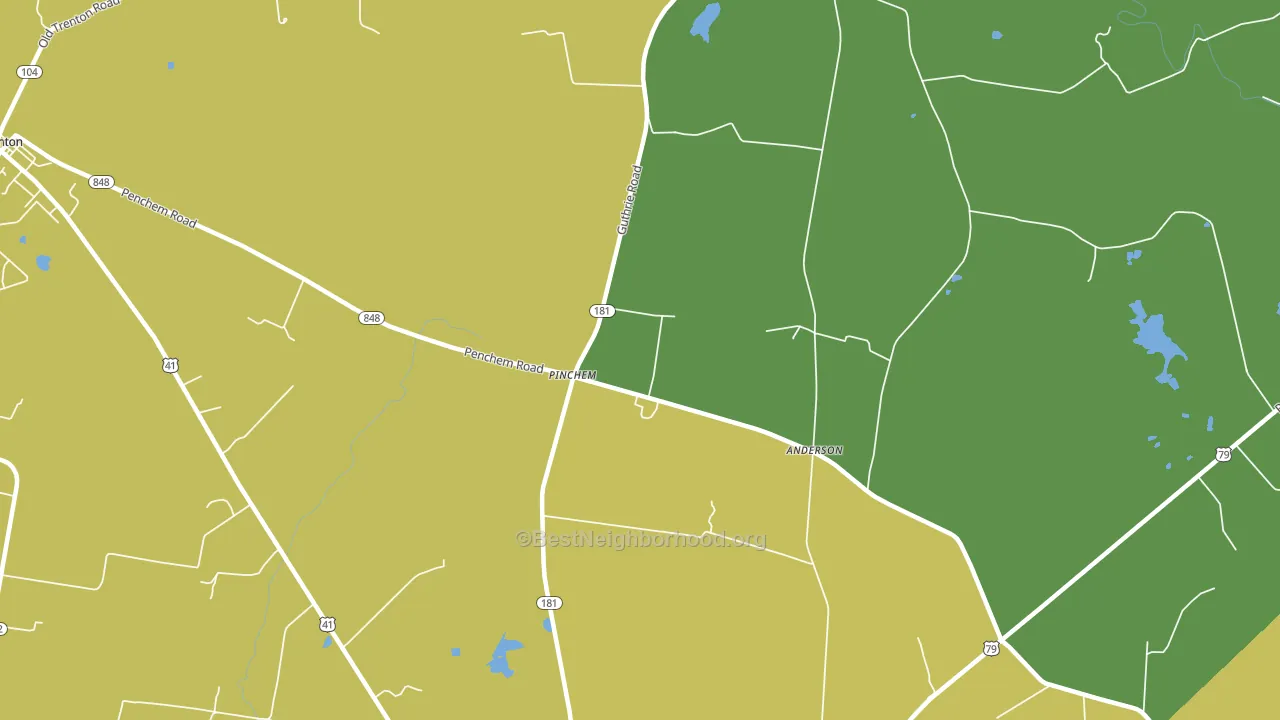 Hadensville, KY block-group voter-turnout map