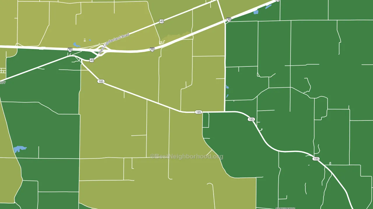 Hagarstown, IL block-group voter-turnout map