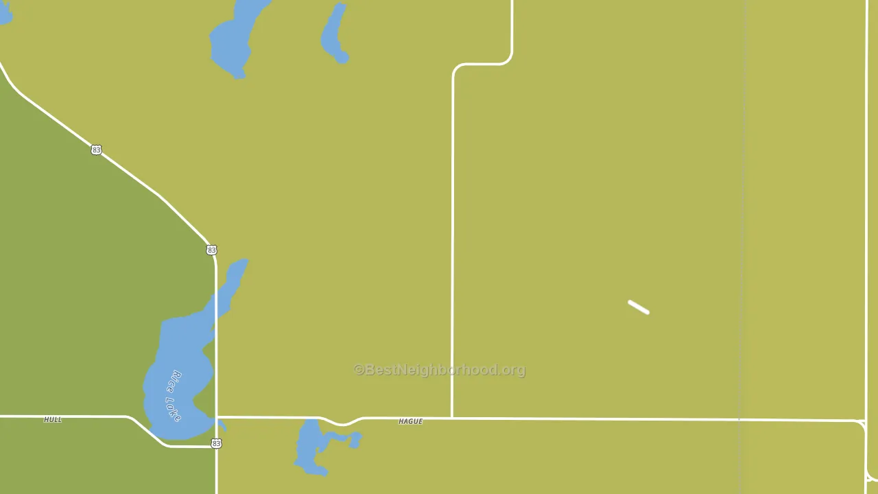 Hague, ND block-group voter-turnout map