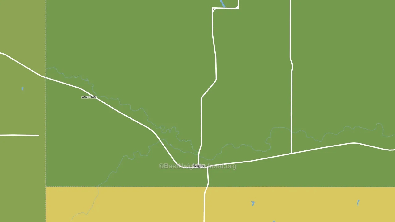 Haigler, NE block-group voter-turnout map