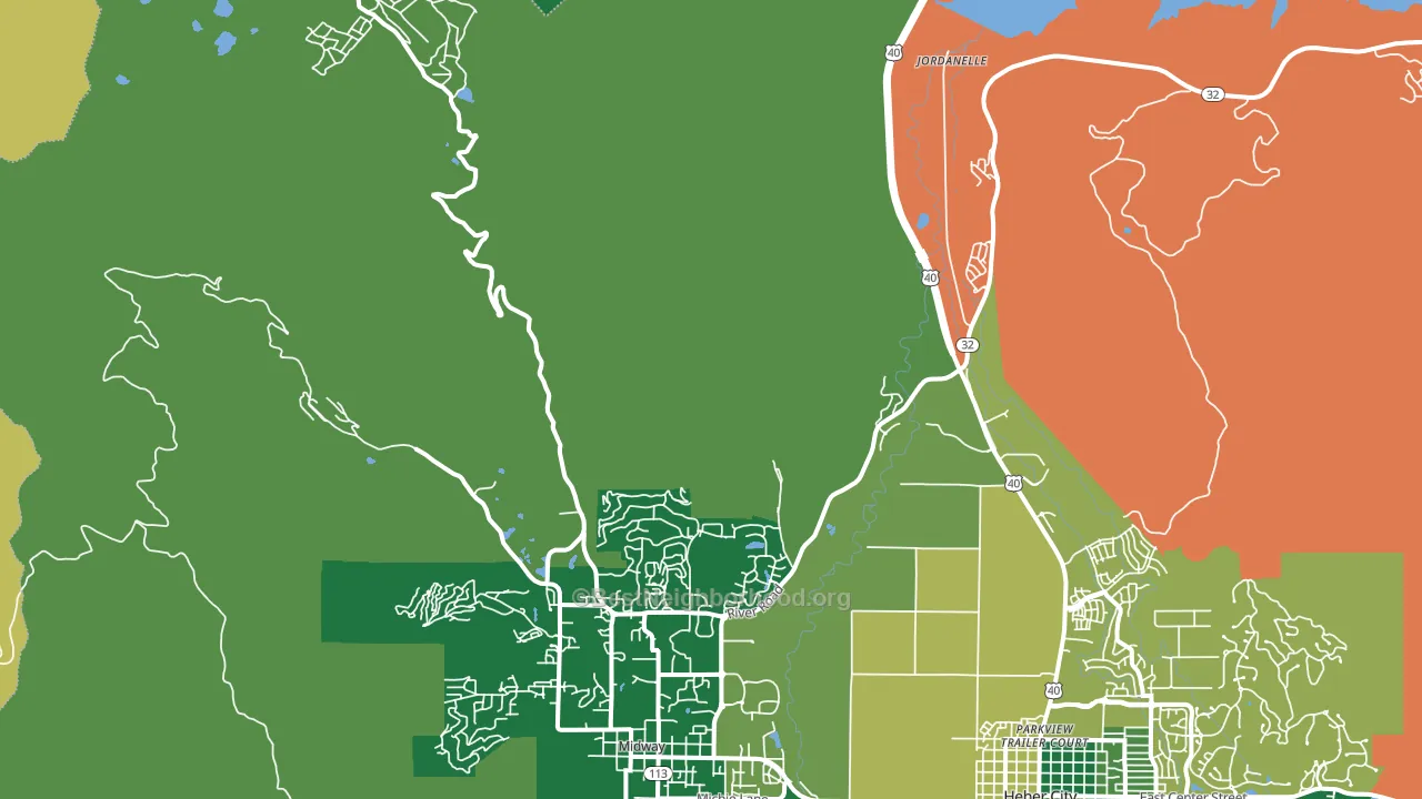 Hailstone, UT block-group voter-turnout map
