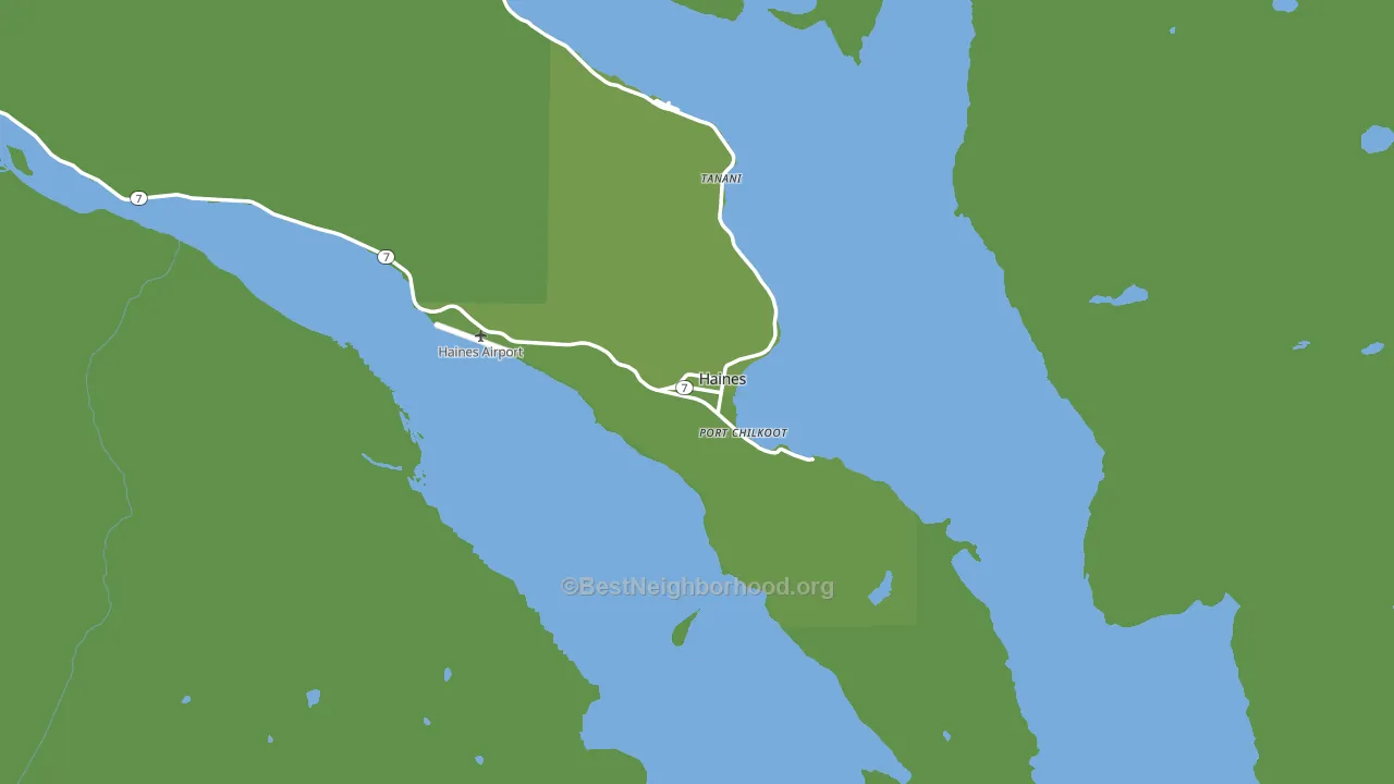 Haines, AK block-group voter-turnout map