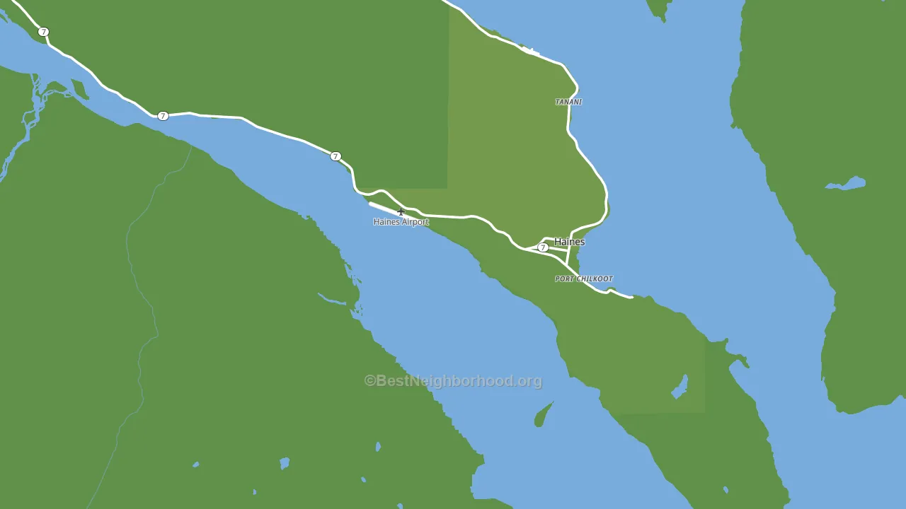 Haines Borough, AK block-group voter-turnout map