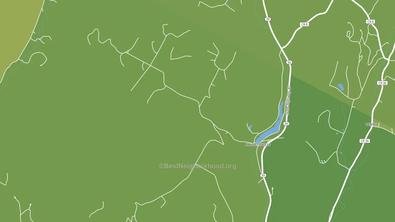 Halcottsville, NY block-group voter-turnout map