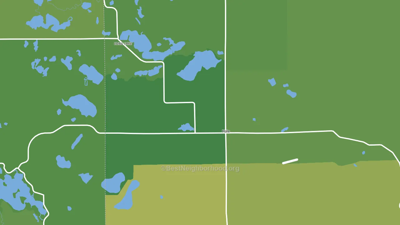 Hale, MI block-group voter-turnout map