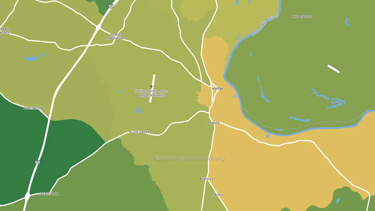 Halifax, NC block-group voter-turnout map