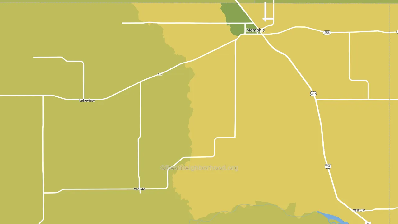 Hall County, TX block-group voter-turnout map
