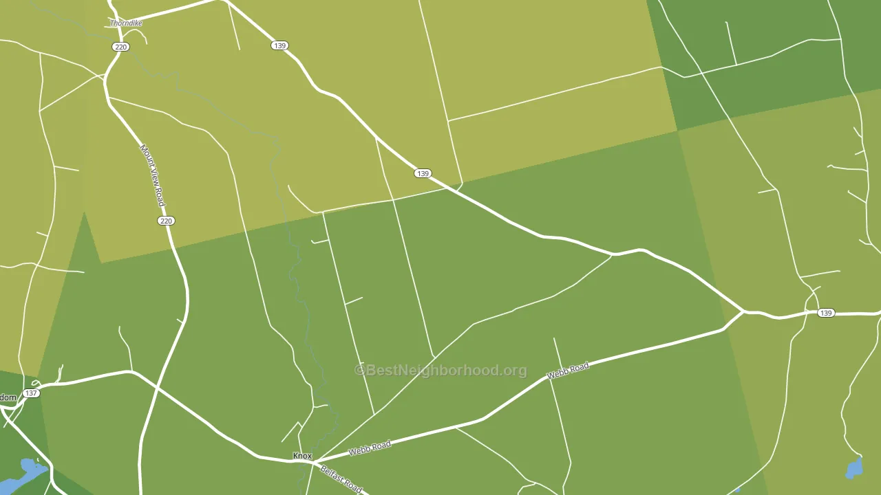 Halldale, ME block-group voter-turnout map
