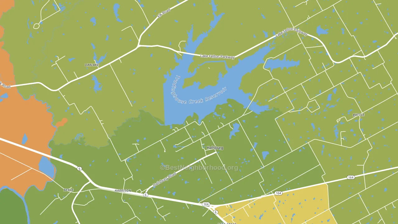 Hallsburg, TX block-group voter-turnout map