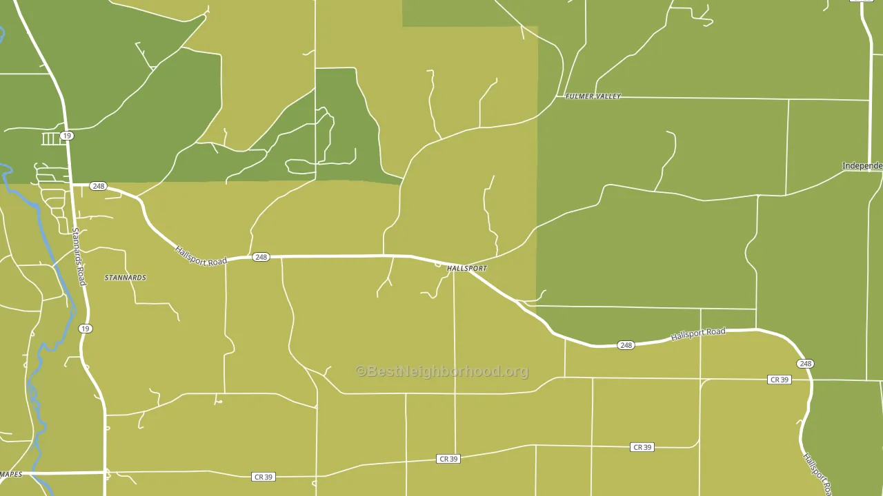 Hallsport, NY block-group voter-turnout map