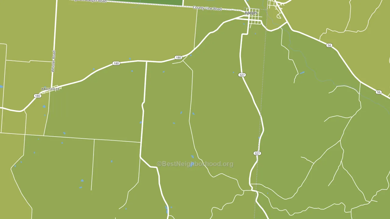 Hallsville, OH block-group voter-turnout map