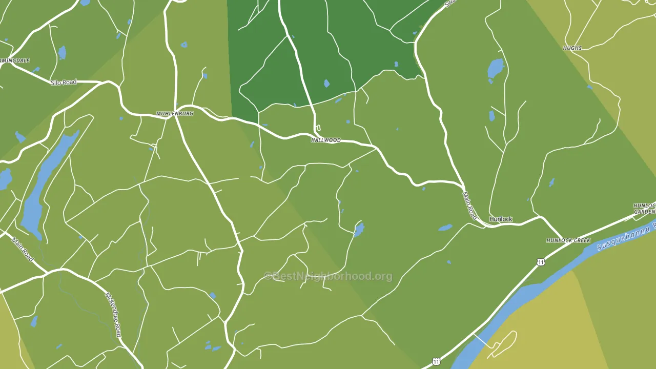 Hallwood, PA block-group voter-turnout map