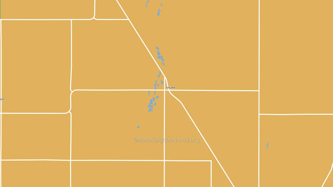 Halma, MN block-group voter-turnout map