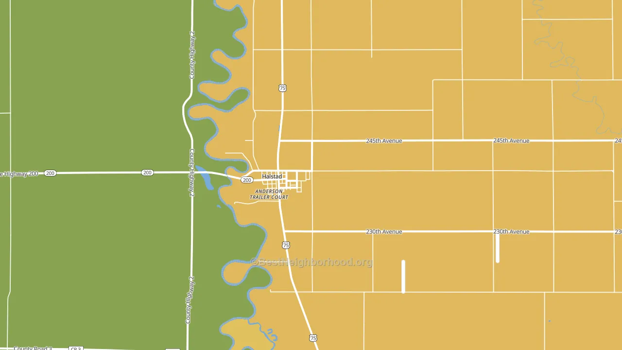 Halstad, MN block-group voter-turnout map