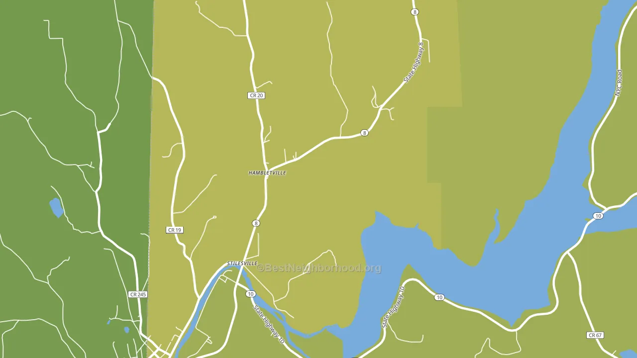 Hambletville, NY block-group voter-turnout map