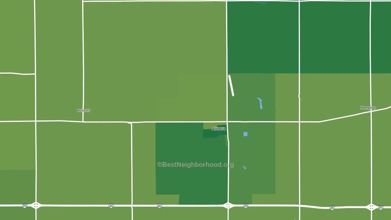 Hamilton County, NE block-group voter-turnout map