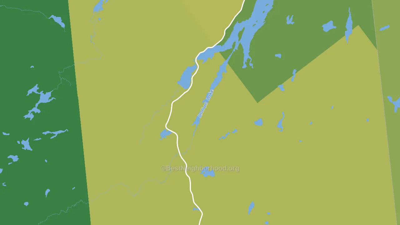 Hamilton County, NY block-group voter-turnout map