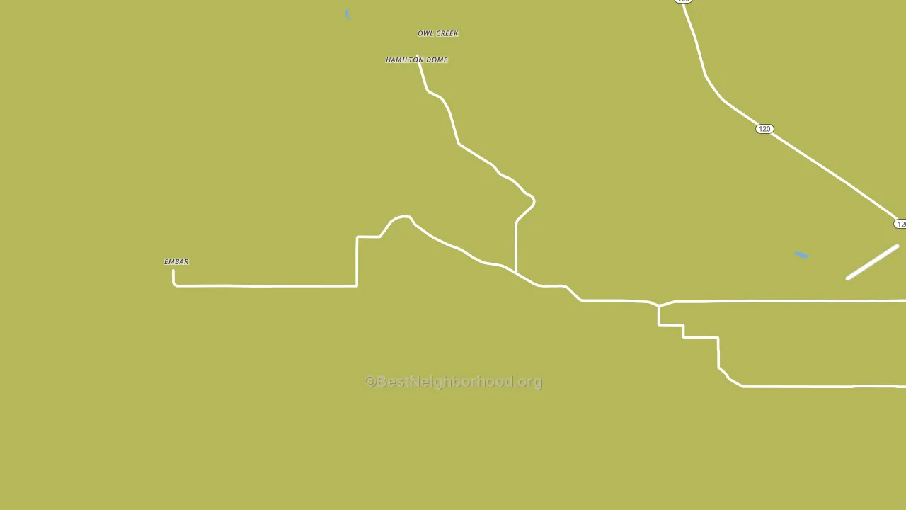 Hamilton Dome, WY block-group voter-turnout map