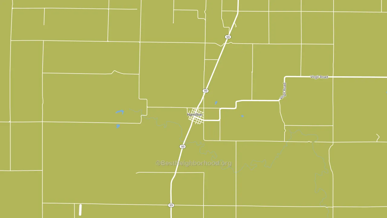 Hamilton, KS block-group voter-turnout map
