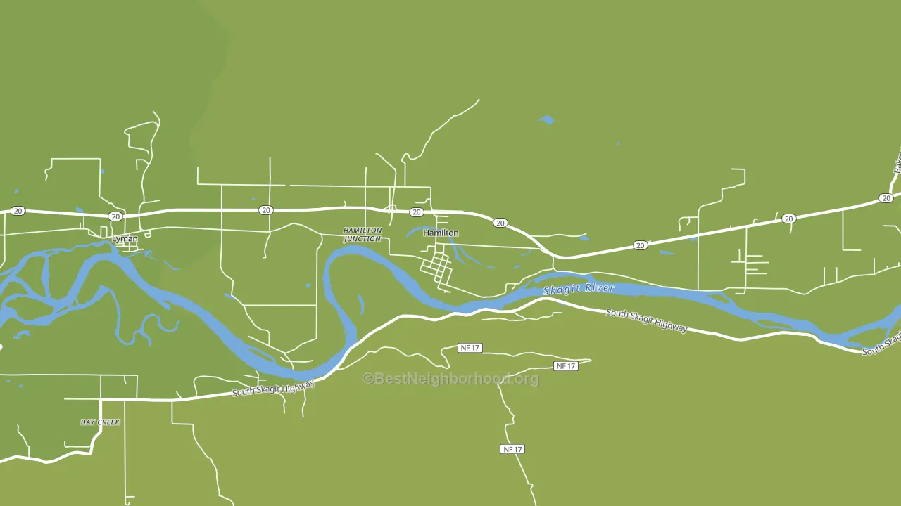 Hamilton, WA block-group voter-turnout map