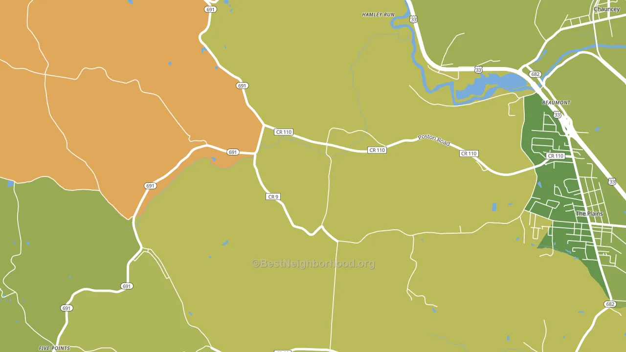 Hamley Run, OH block-group voter-turnout map