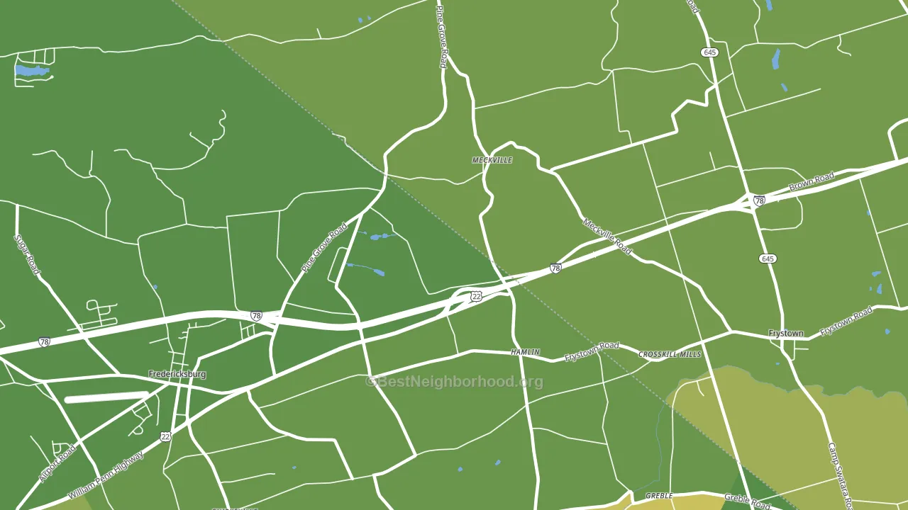 Hamlin, PA block-group voter-turnout map