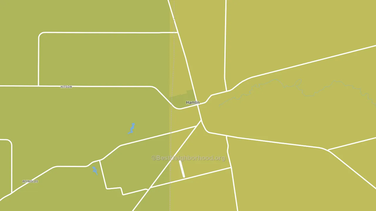 Hamlin, TX block-group voter-turnout map