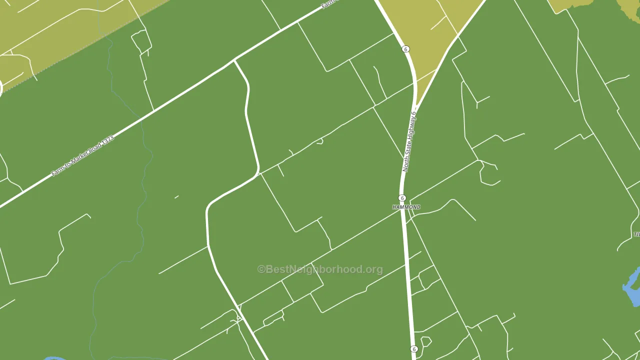 Hammond, TX block-group voter-turnout map