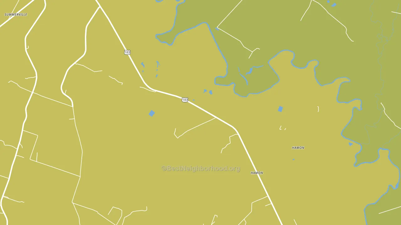 Hamon, TX block-group voter-turnout map