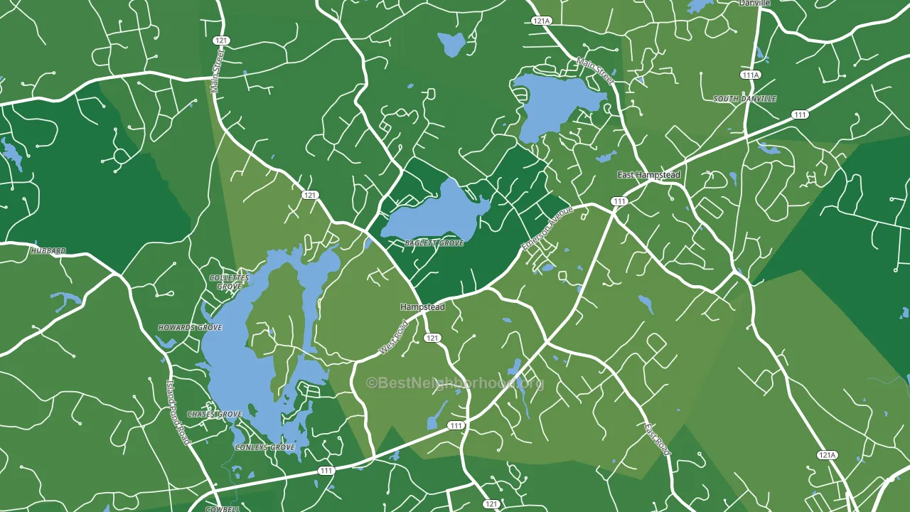 Hampstead, NH block-group voter-turnout map