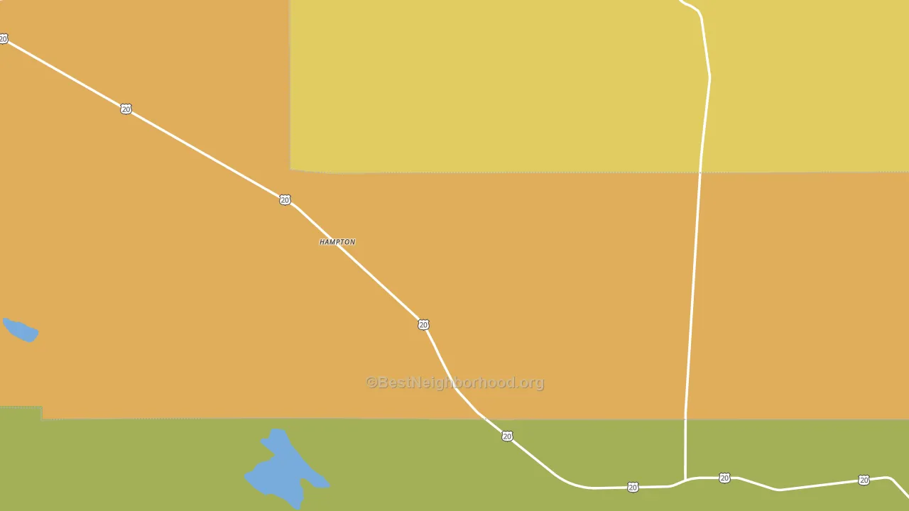 Hampton, OR block-group voter-turnout map