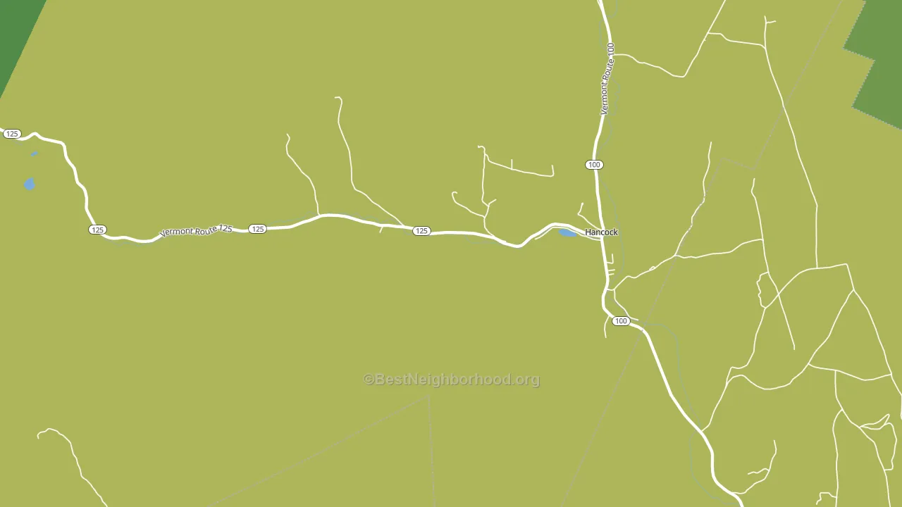 Hancock, VT block-group voter-turnout map