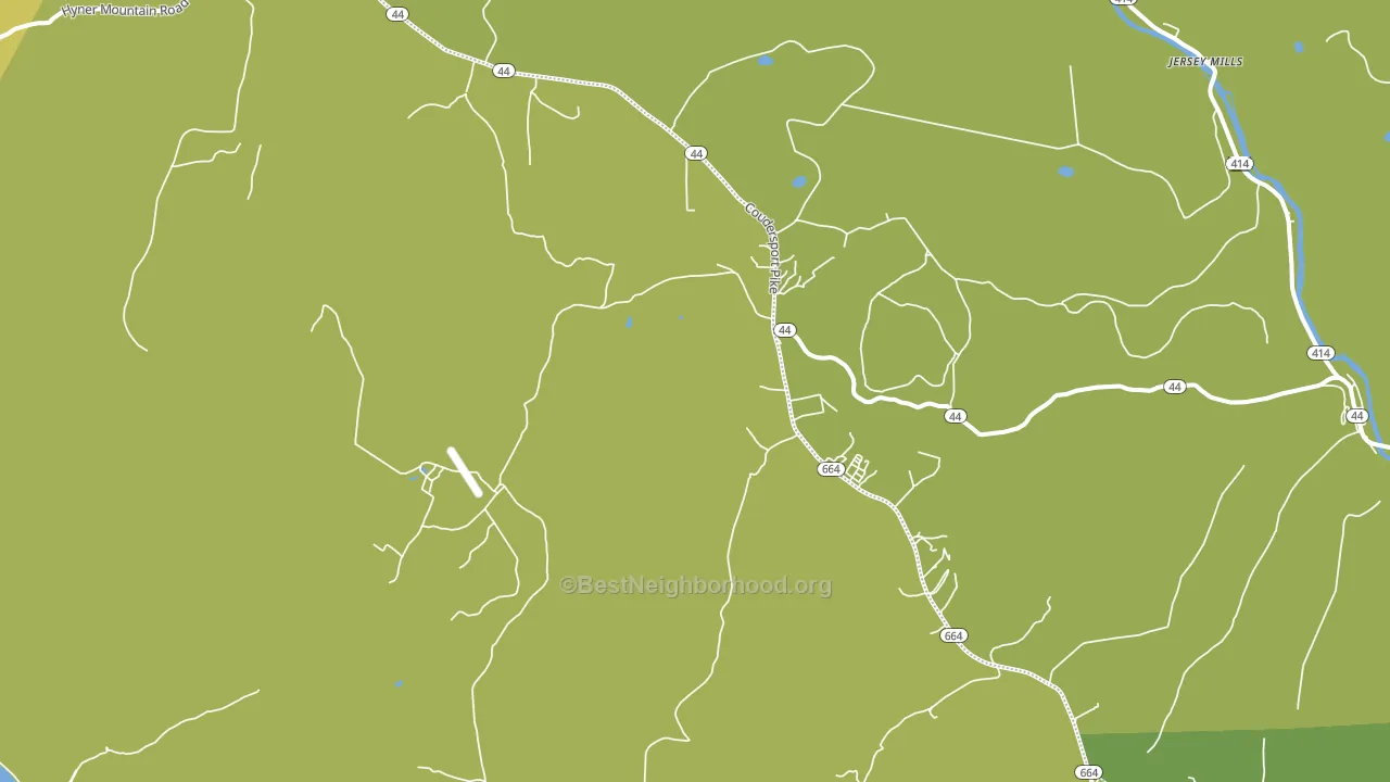 Haneyville, PA block-group voter-turnout map