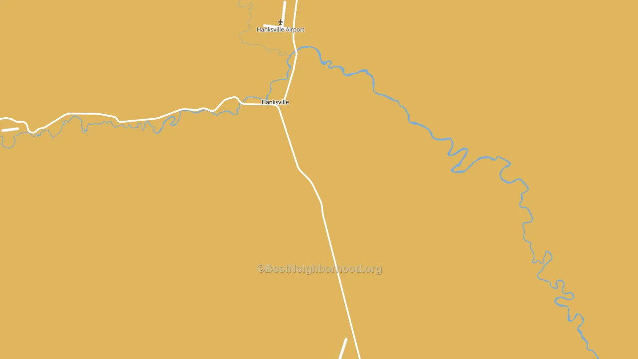 Hanksville, UT block-group voter-turnout map