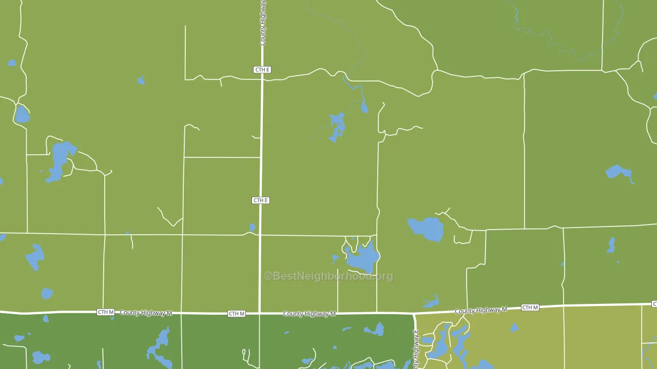 Hannibal, WI block-group voter-turnout map