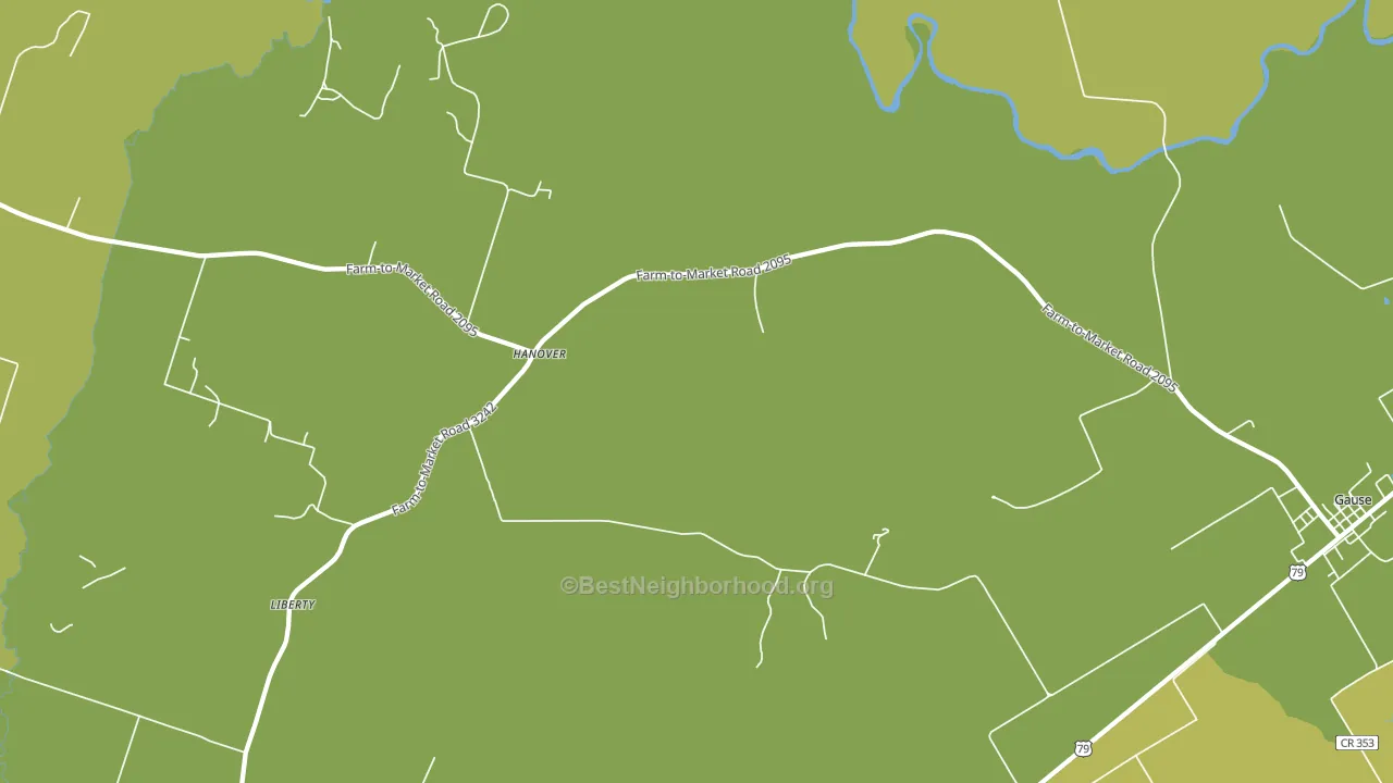 Hanover, TX block-group voter-turnout map