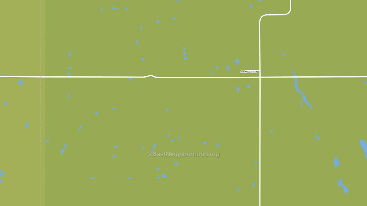 Hansboro, ND block-group voter-turnout map