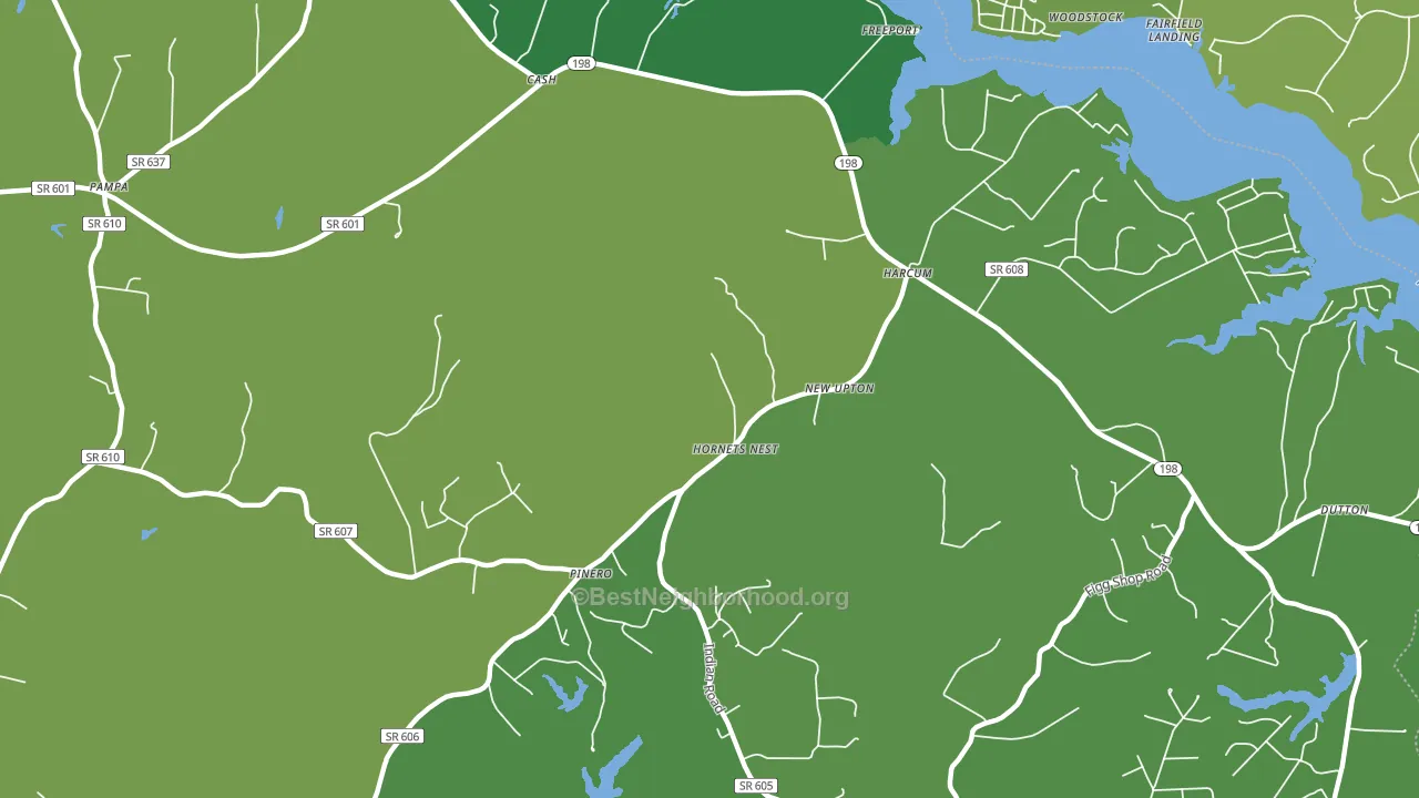 Harcum, VA block-group voter-turnout map