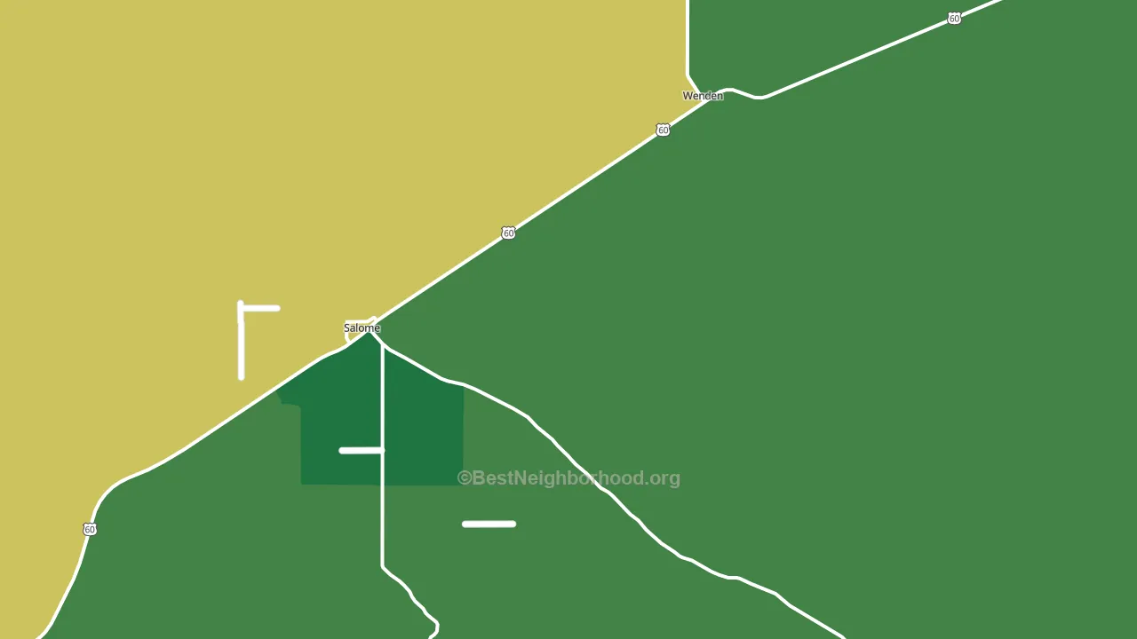 Harcuvar, AZ block-group voter-turnout map