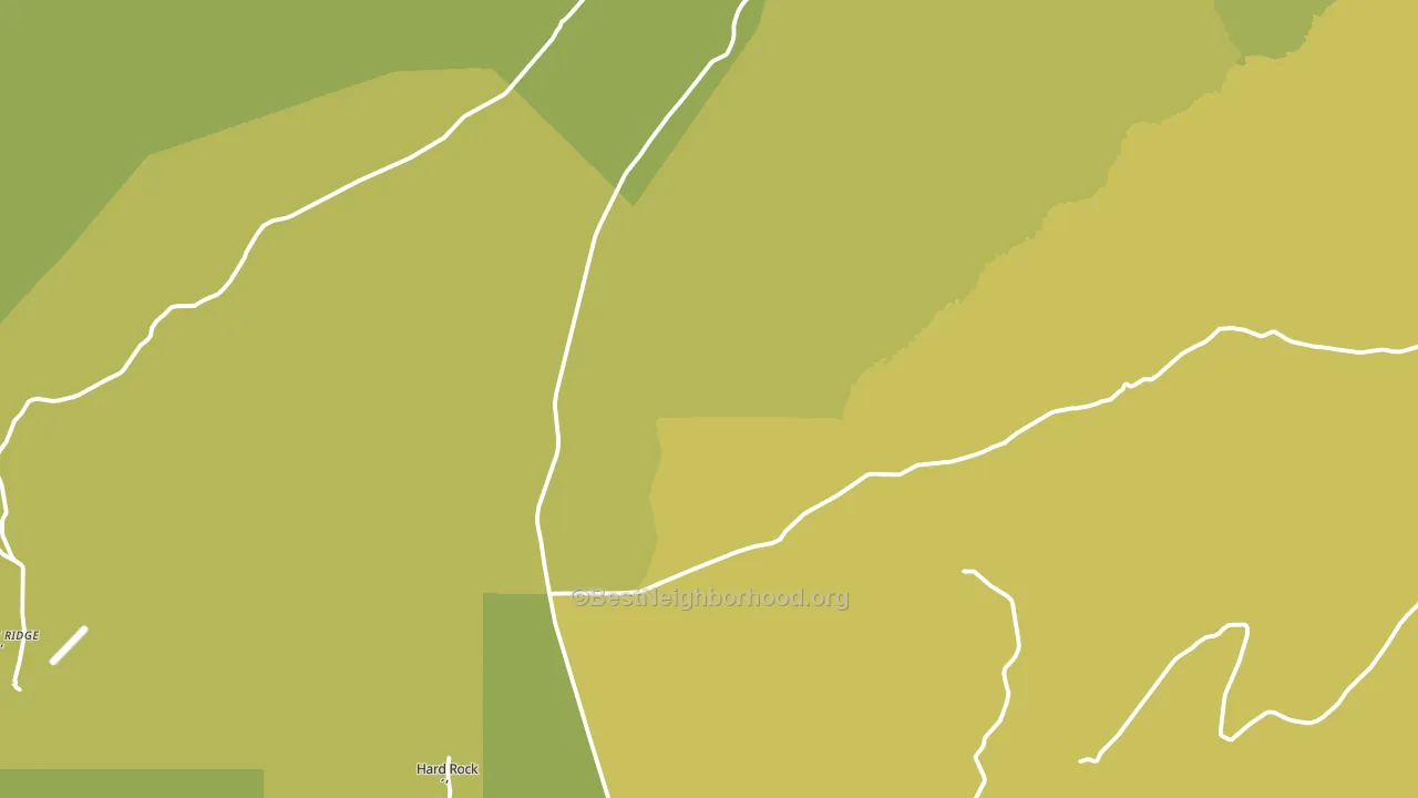 Hard Rocks, AZ block-group voter-turnout map