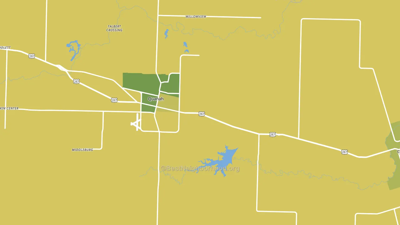 Hardeman County, TX block-group voter-turnout map