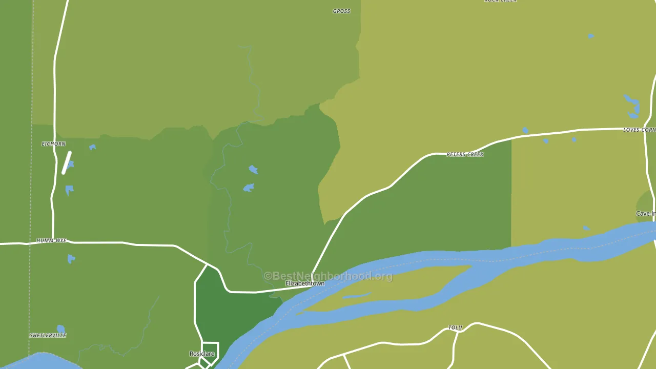 Hardin County, IL block-group voter-turnout map