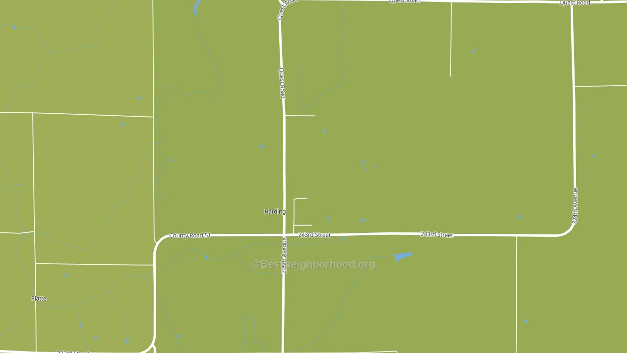 Harding, MN block-group voter-turnout map