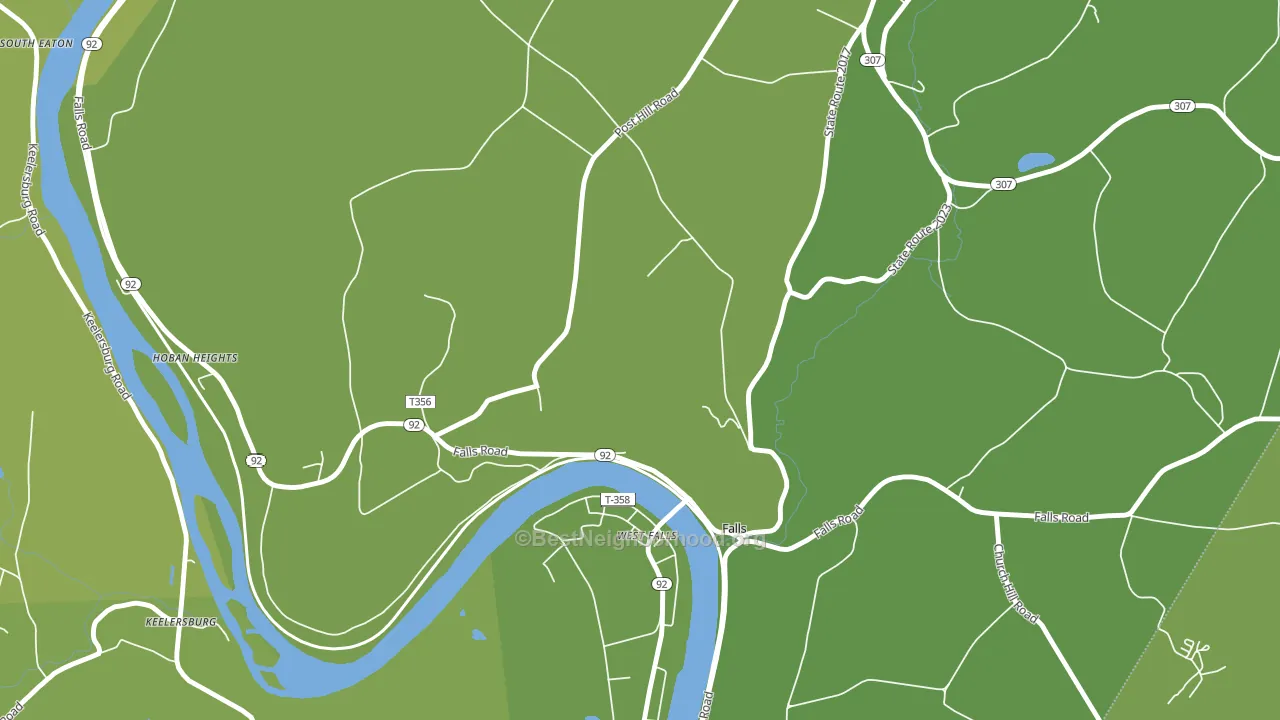 Harding, PA block-group voter-turnout map