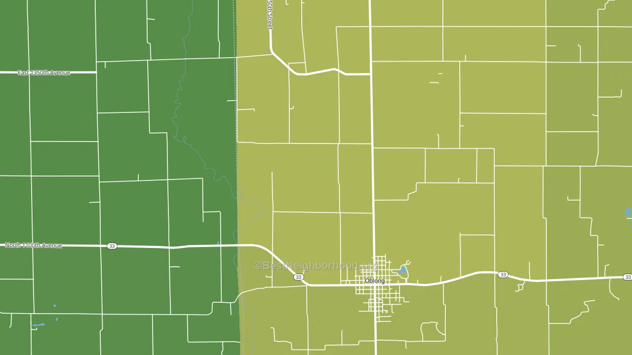 Hardinville, IL block-group voter-turnout map