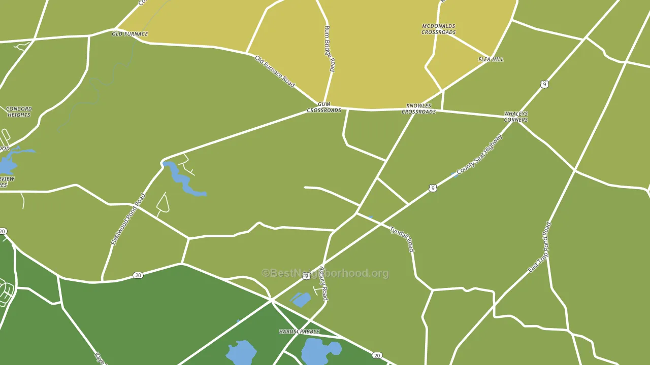 Hardscrabble, DE block-group voter-turnout map