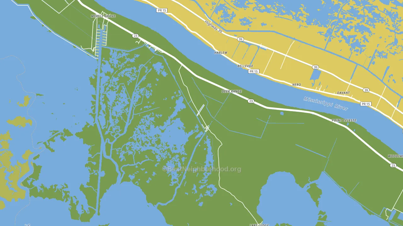 Harlem, LA block-group voter-turnout map