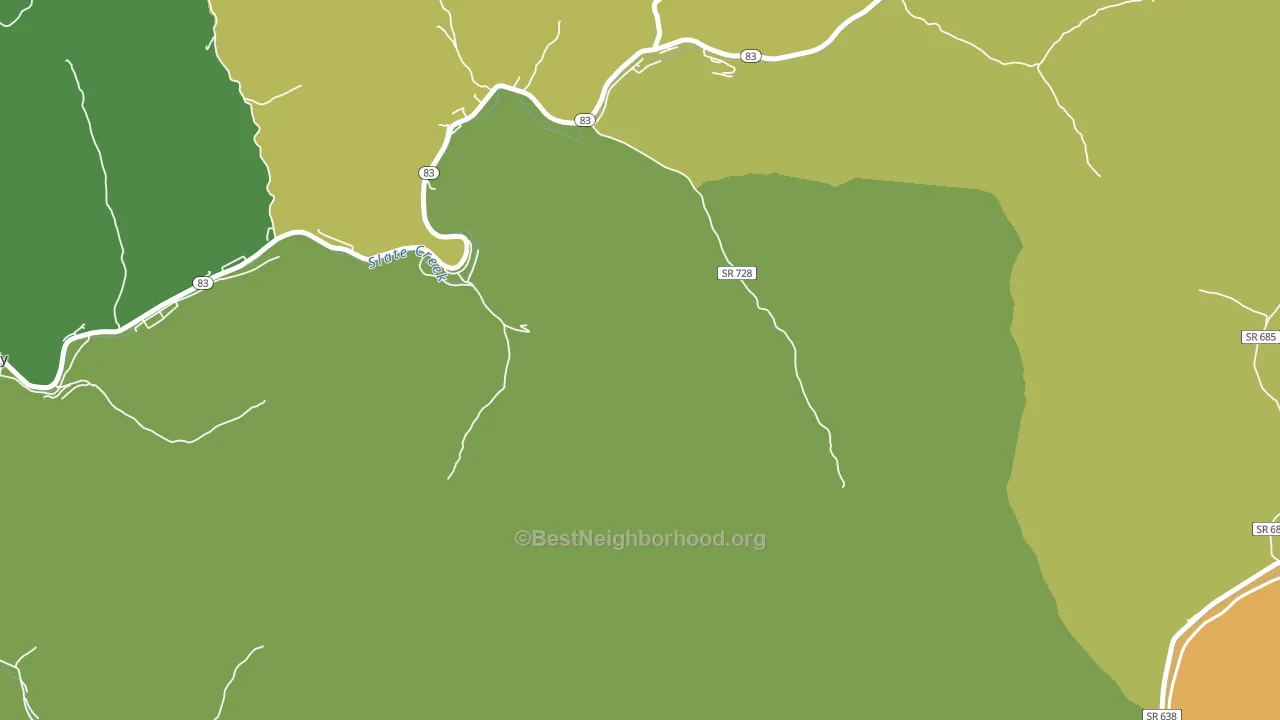Harman, VA block-group voter-turnout map