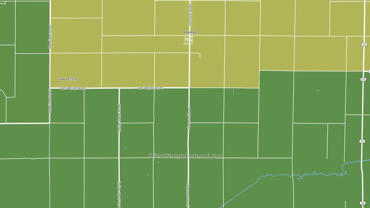 Harmon, IL block-group voter-turnout map