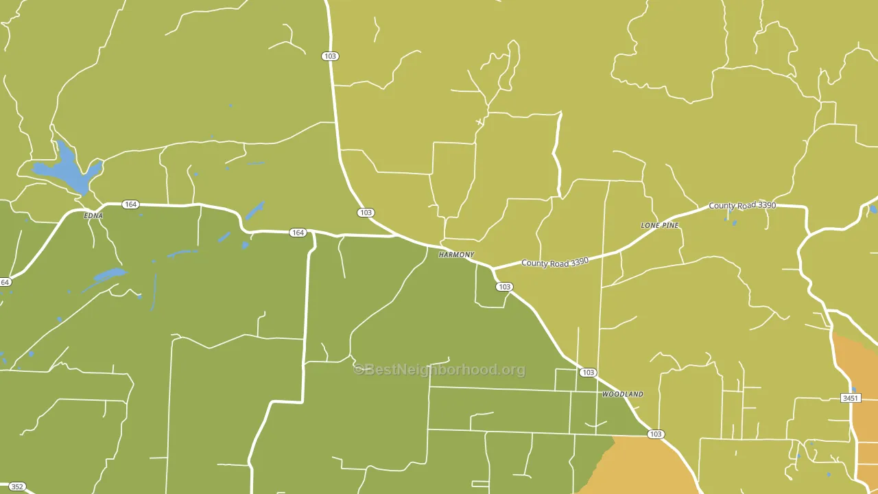 Harmony, AR block-group voter-turnout map